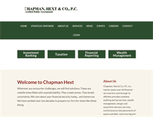 Tablet Screenshot of chapmanhext.com